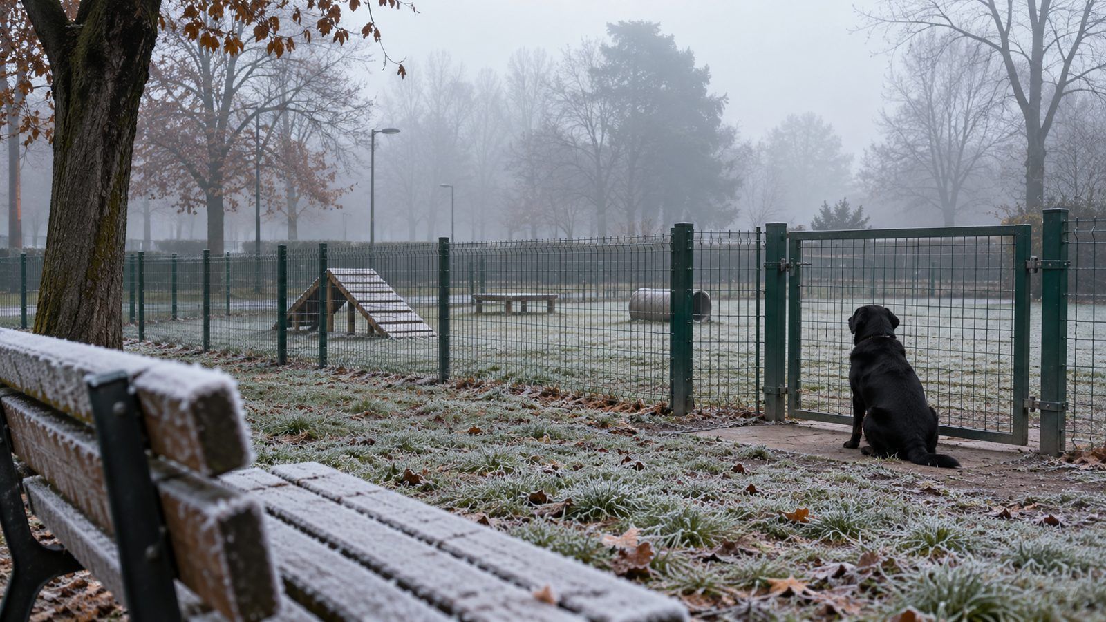 Area cani in inverno