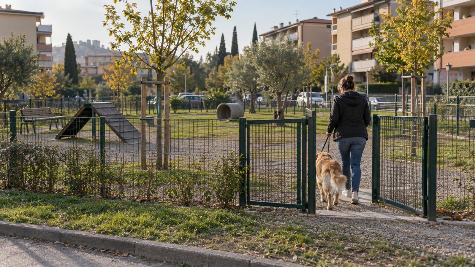 Area cani di quartiere in periferia